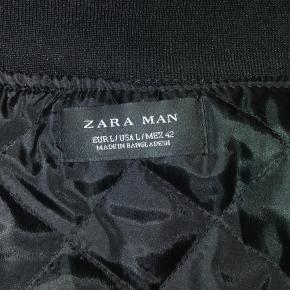 New Zara Houndstooth Tweed Faux Leather Jacket - Picture 4 of 8